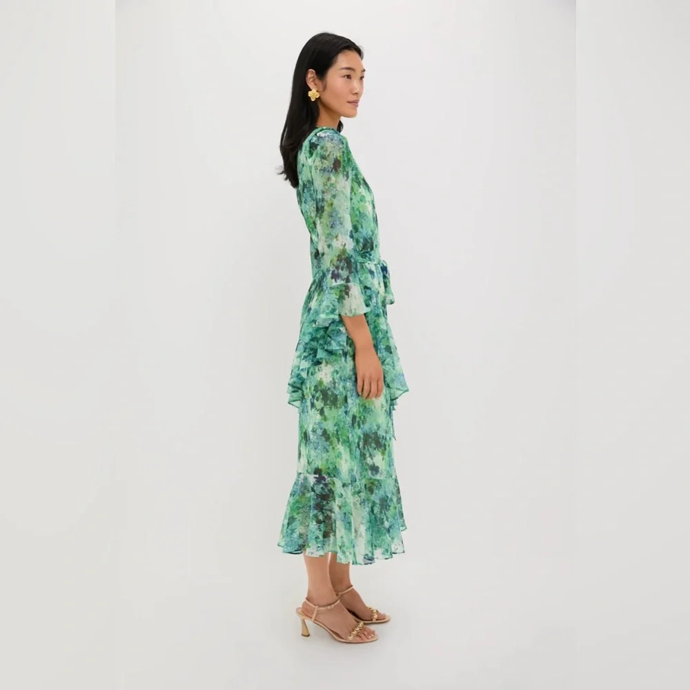 NWT Tuckernuck Water Lilies Lilies Dress - MISSING BELT - Picture 2 of 4